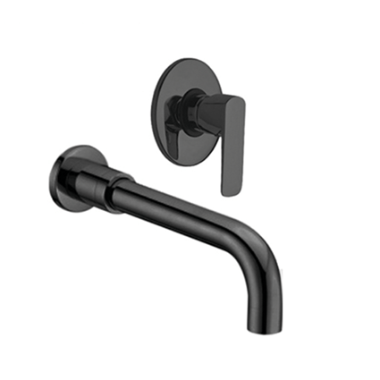 Μπαταρία νιπτήρος εντοιχισμού Imola Black Matt 7818N